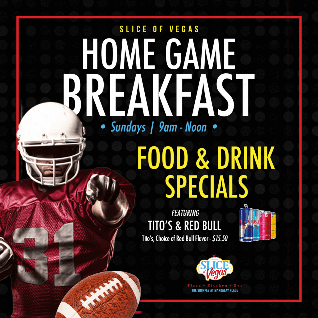 Slice of Vegas Home Game Breakfast Promo graphic